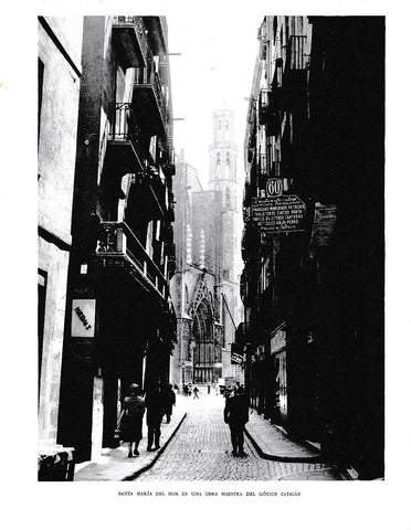 LAMINA 6323: Santa Maria del Mar obra maestra del gotico catalan