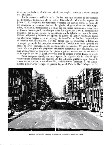 LAMINA 6325: La calle de Aragon despues de cubrirse la zanja del tren