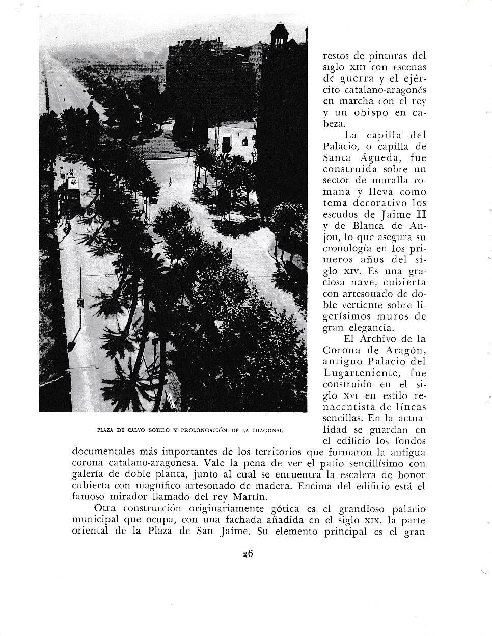 LAMINA 6326: Plaza de Calvo Sotelo y prolongacion de la Diagonal