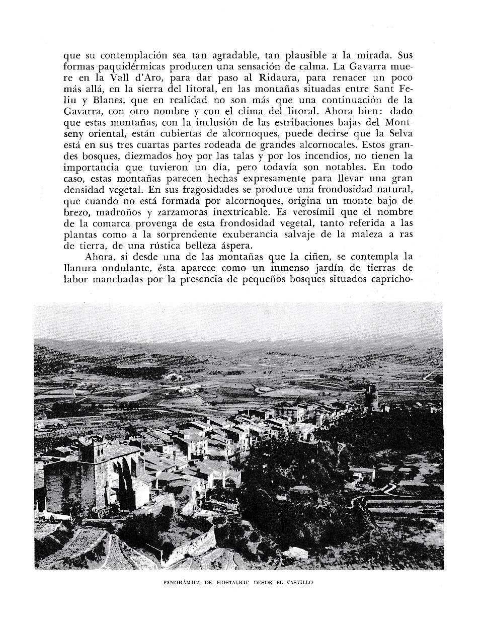 LAMINA 6337: Panoramica de Hostalric desde el castillo