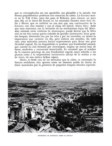 LAMINA 6337: Panoramica de Hostalric desde el castillo