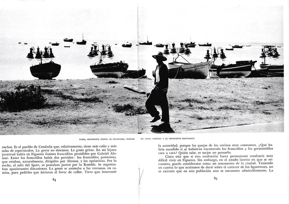 LAMINA 6351: Roses importante puerto de pescadores  y su inmensa bahia
