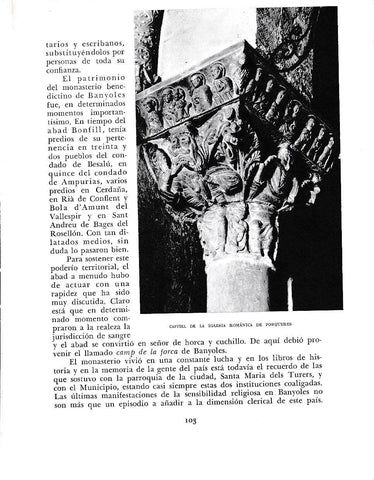 LAMINA 6359: Capitel romanico de Porqueras