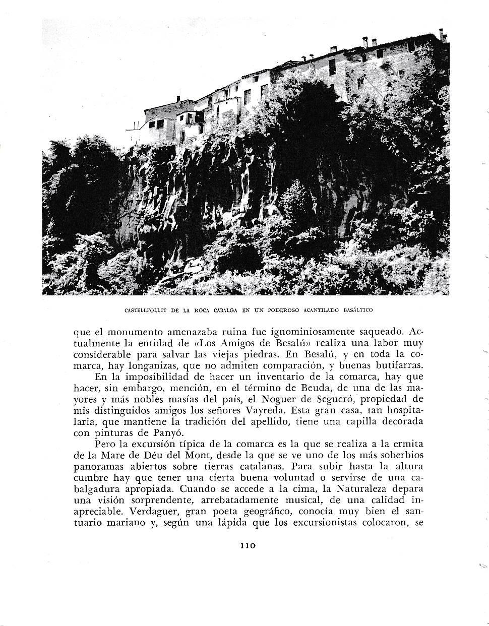 LAMINA 6362: Castellfollit de la Roca sobre un acantilado