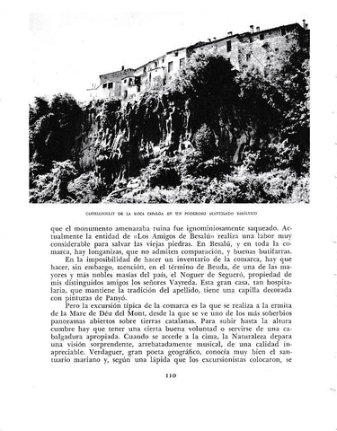 LAMINA 6362: Castellfollit de la Roca sobre un acantilado