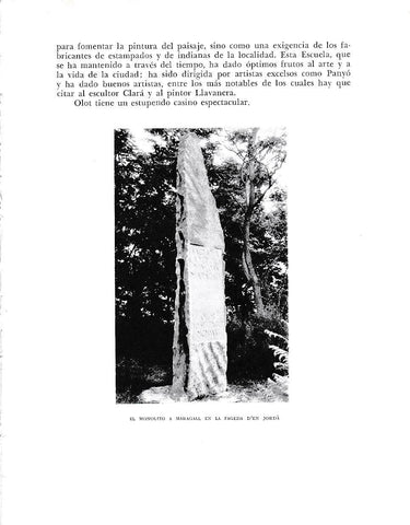 LAMINA 6366: Monolito a Maragall en La Fageda d en Jorda