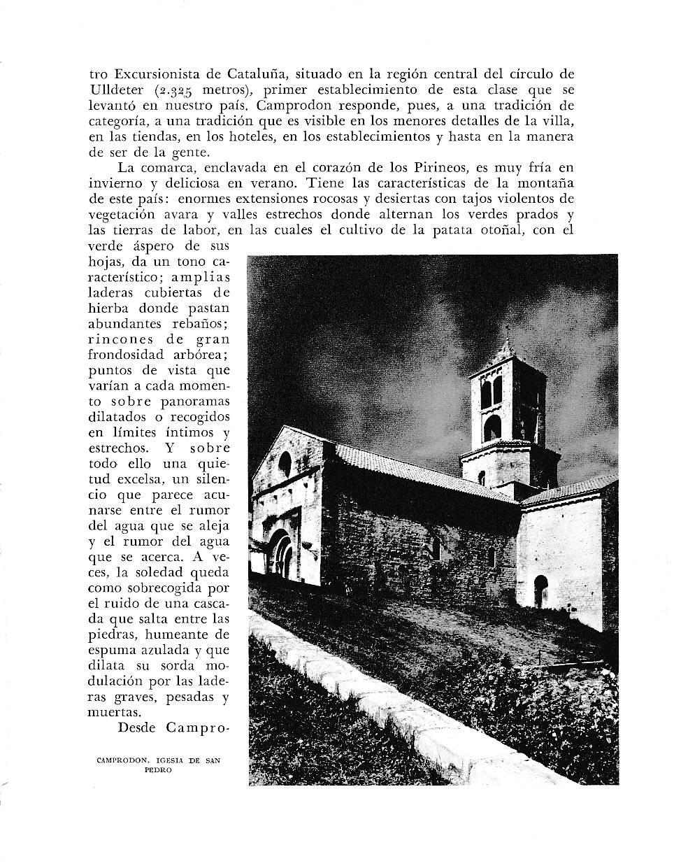 LAMINA 6392: Camprodon Iglesia de San Pedro