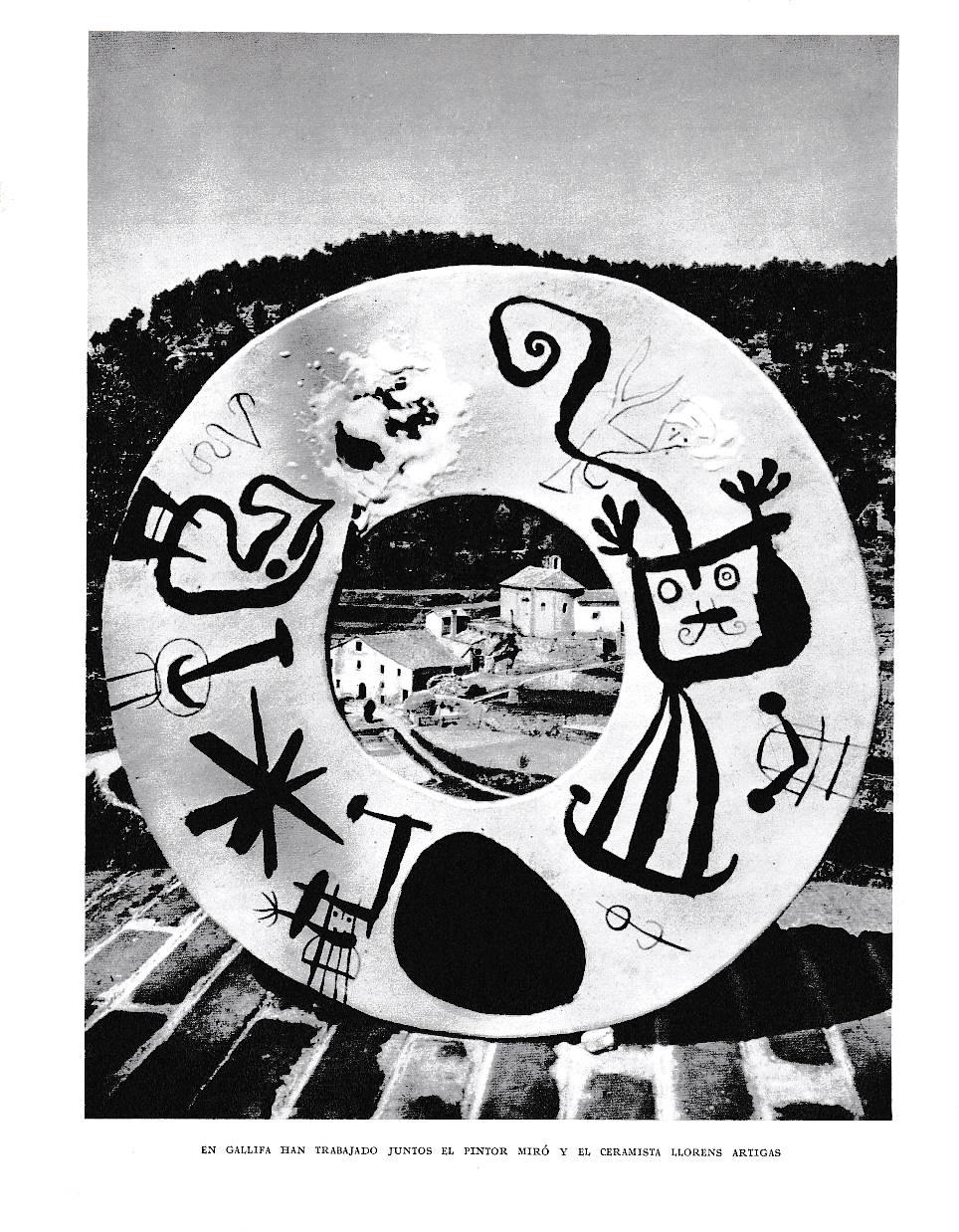 LAMINA 6403: En Gallifa han trabajado con el pintor Miro y el ceramista Llorens Artigas