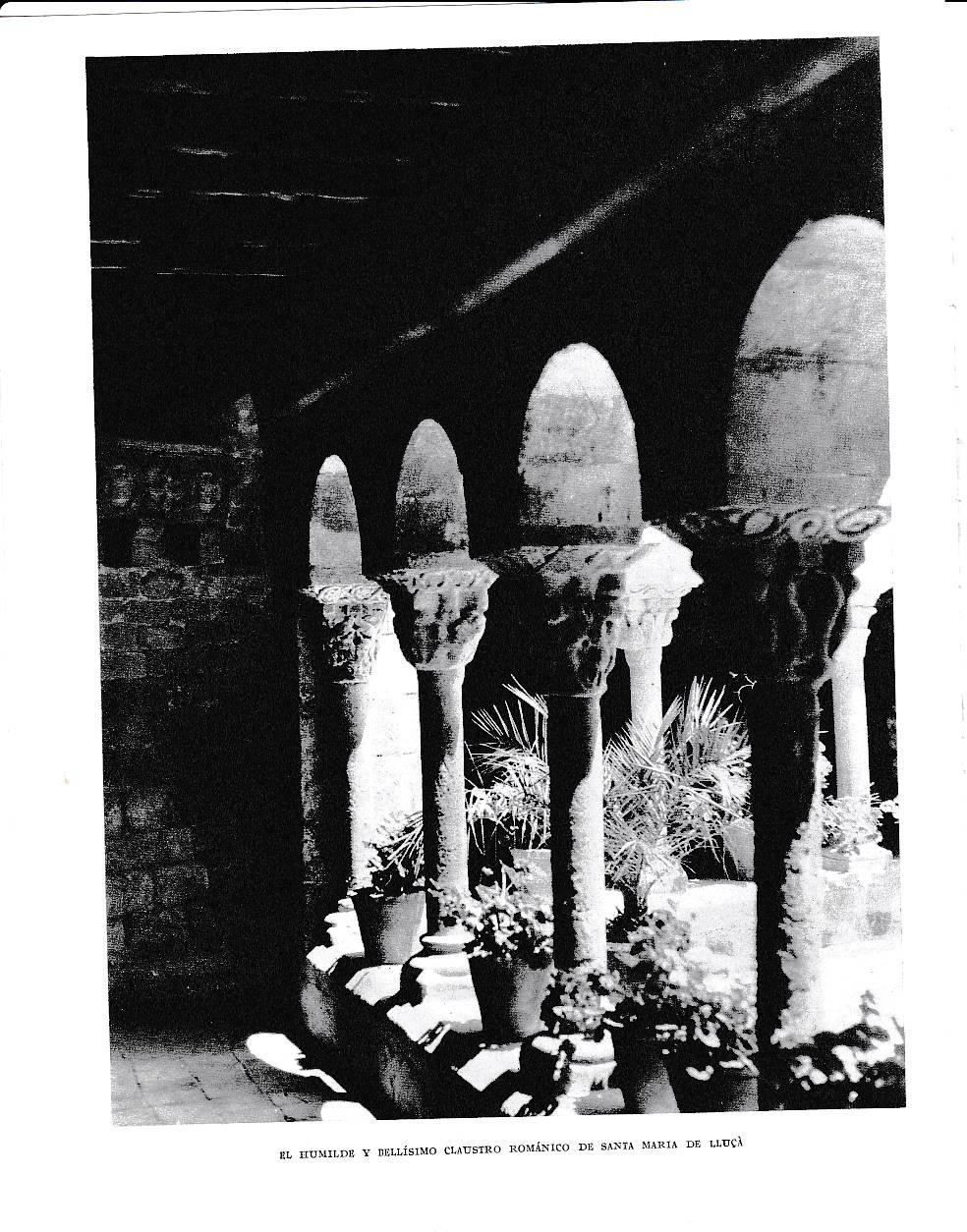 LAMINA 6413: Claustro romanico de Santa Maria de Lluça