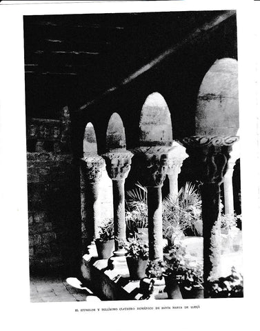 LAMINA 6413: Claustro romanico de Santa Maria de Lluça