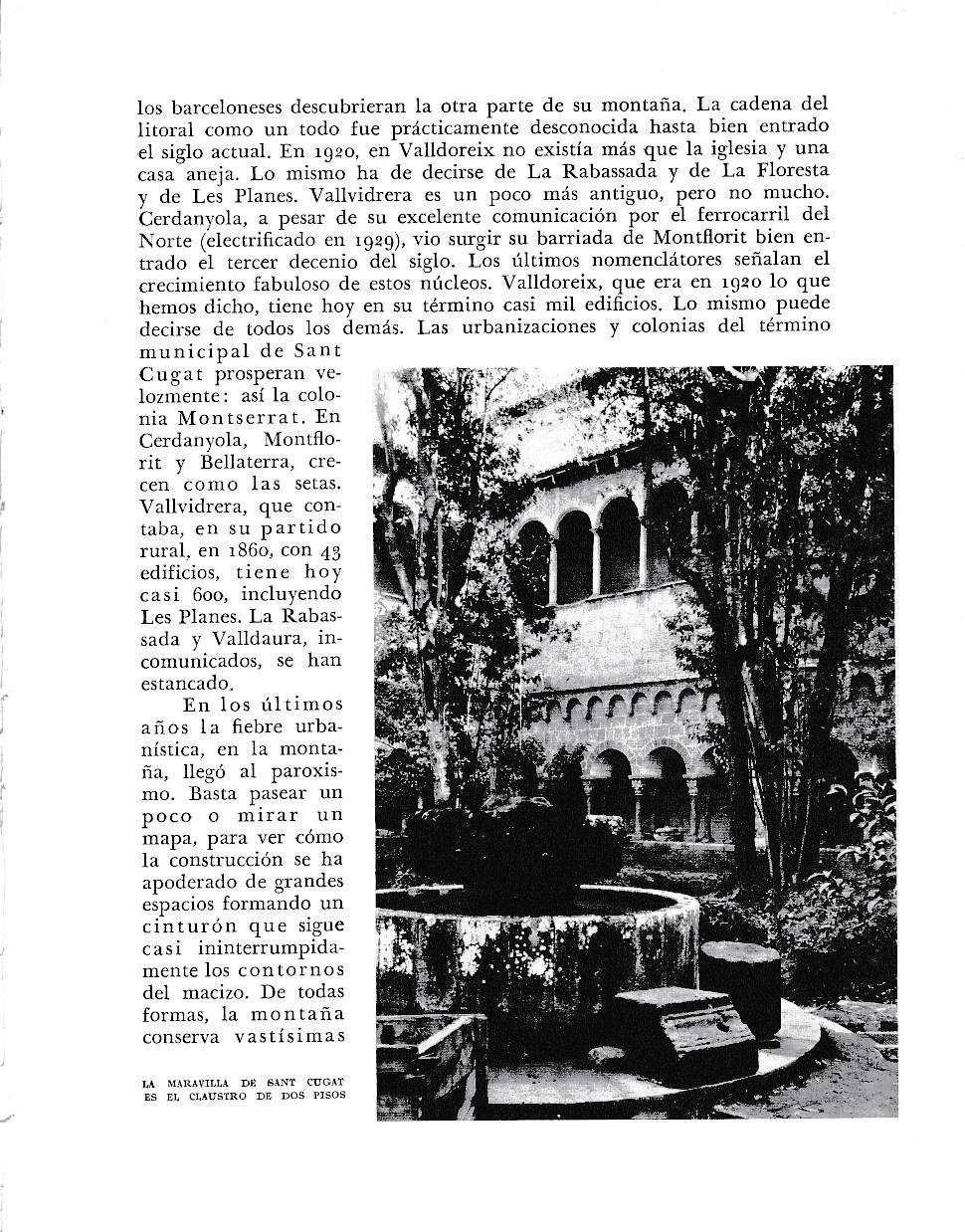 LAMINA 6418: Claustro de dos pisos de Sant Cugat