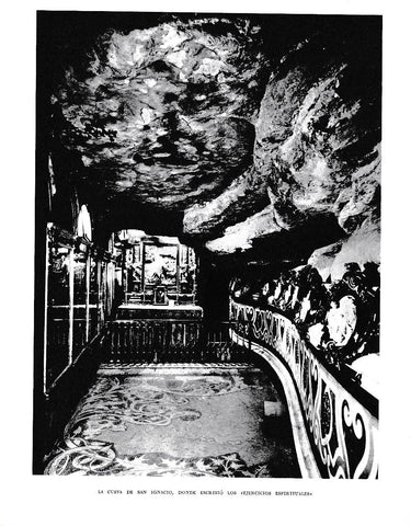 LAMINA 6431: La cueva de San Ignacio donde escribio los ejercicios espirituales