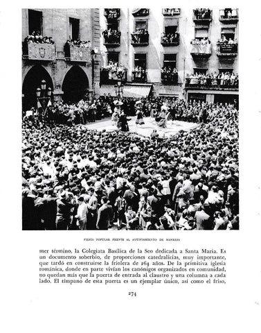 LAMINA 6432: Fiestas frente ayuntamiento de Manresa