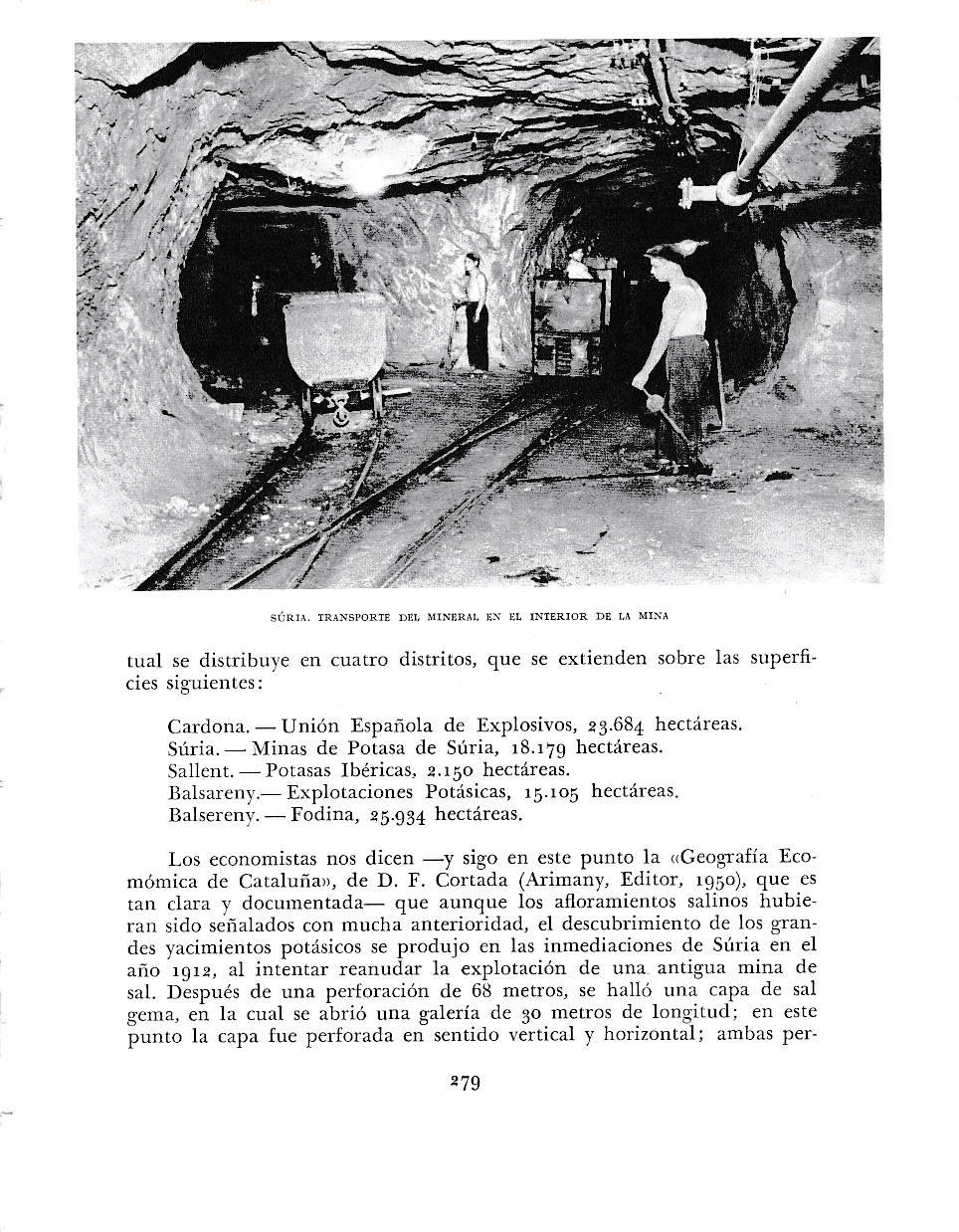 LAMINA 6435: Transporte de mineral en el interior de la mina de Suria