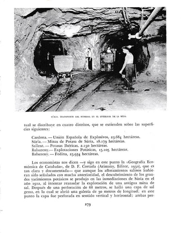 LAMINA 6435: Transporte de mineral en el interior de la mina de Suria