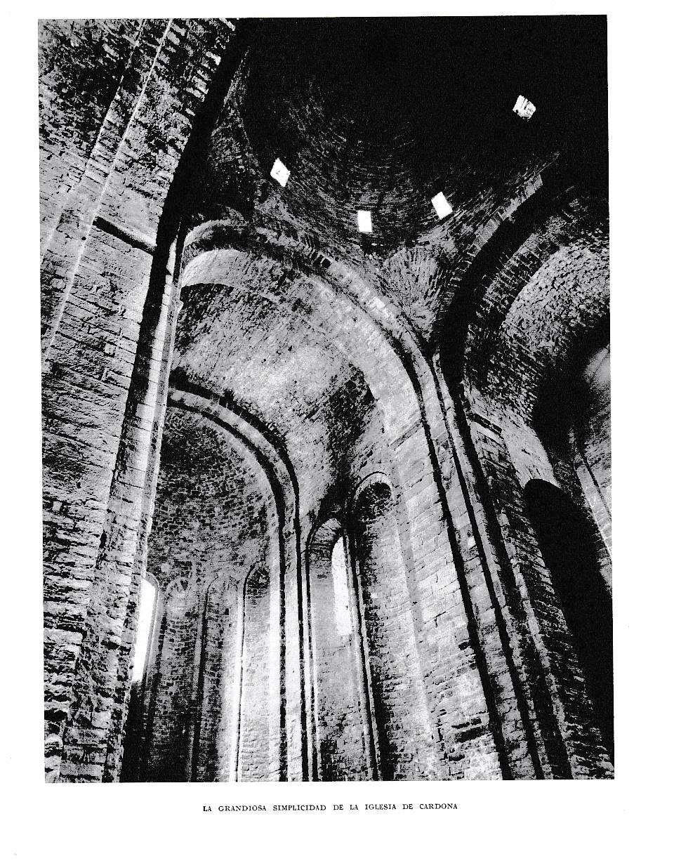 LAMINA 6438: Simplicidad de la iglesia de Cardona
