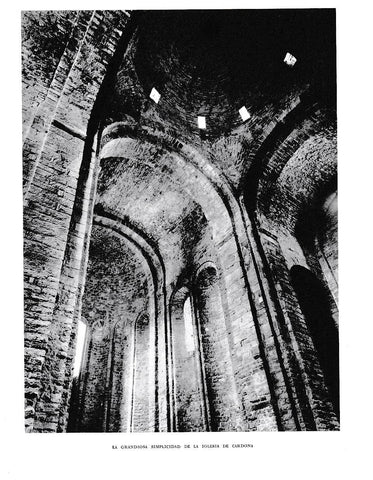 LAMINA 6438: Simplicidad de la iglesia de Cardona