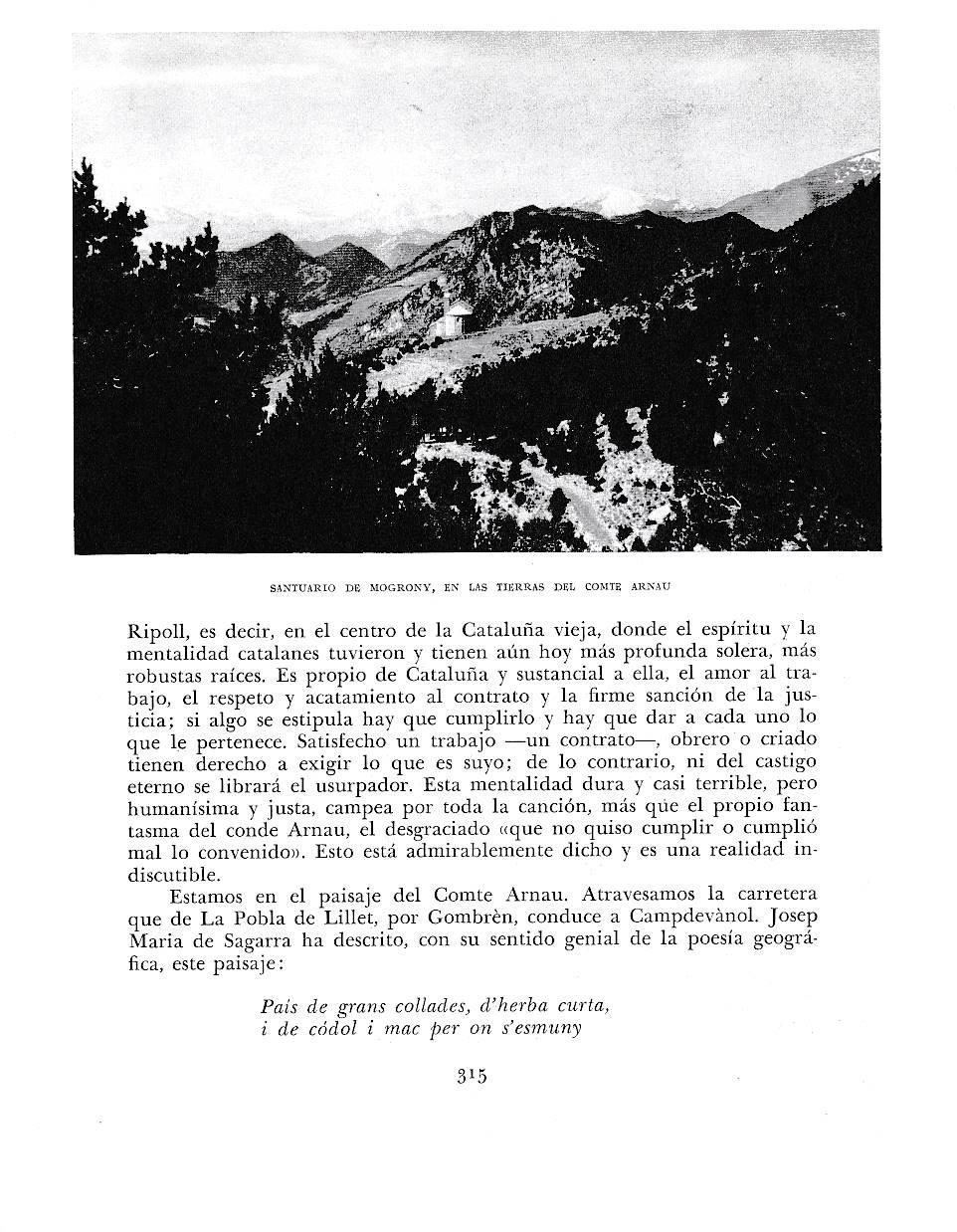LAMINA 6450:  Santuario de Mogrony en las tierras del Comte Arnau