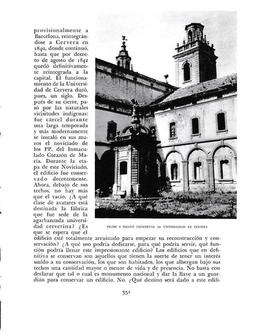 LAMINA 6465: Felipe V mando construir la universidad de Cervera