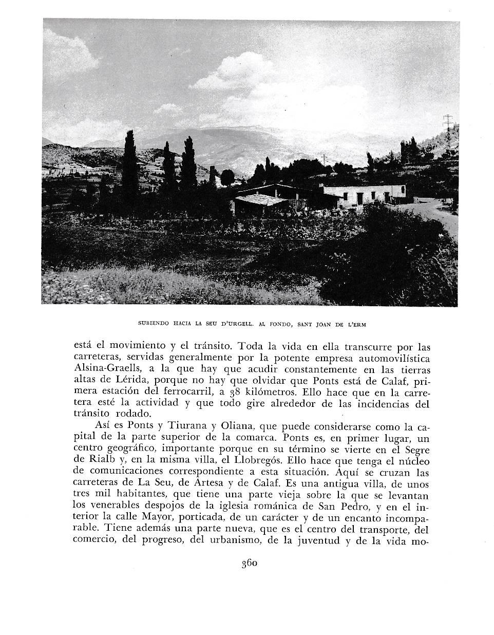 LAMINA 6469: Subiendo hacia La Seu d Urgell al fondo Sant Joan de L Erm