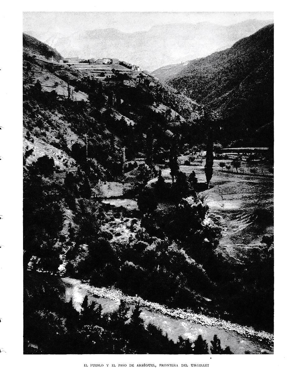 LAMINA 6470: Pueblo y paso de Argesel frontera del Urgellet
