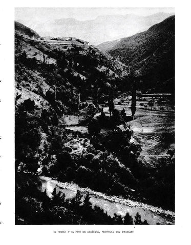 LAMINA 6470: Pueblo y paso de Argesel frontera del Urgellet