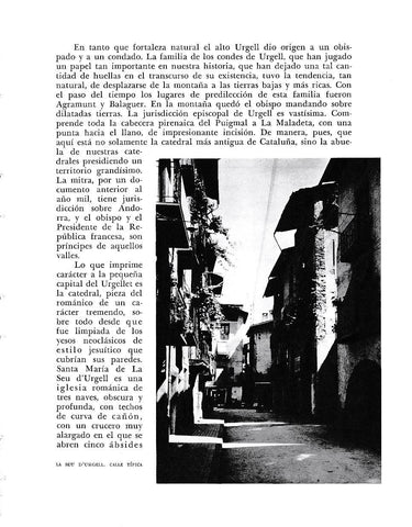 LAMINA 6472: La Seu d Urgell calle tipica