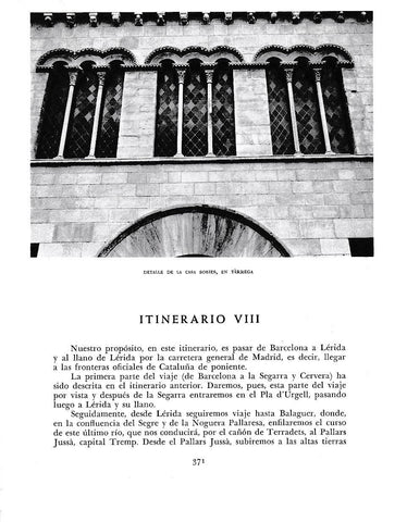 LAMINA 6475:  Detalle de la casa Sobies de Tarrega