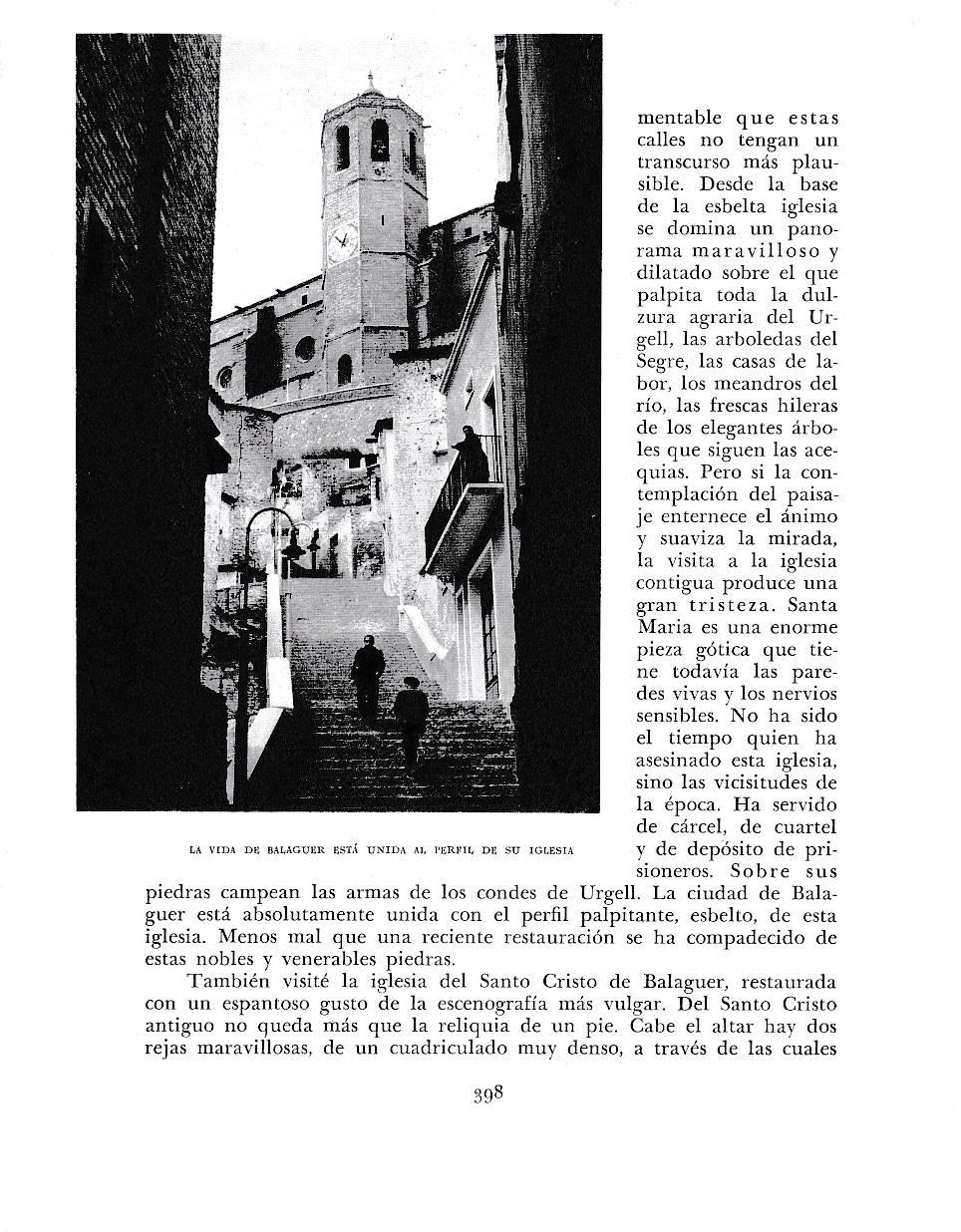 LAMINA 6485: Perfil de la iglesia de Balaguer