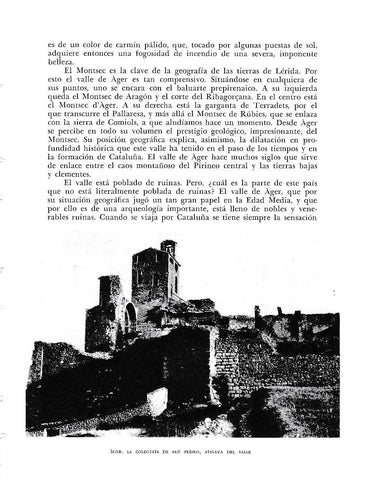 LAMINA 6487: La Colegiata de San Pedro de Ager atalaya del valle