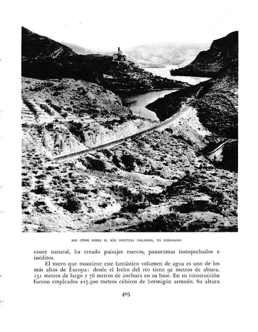 LAMINA 6489: San Oisme sobre el rio Noguera Pallaresa ya embalsado