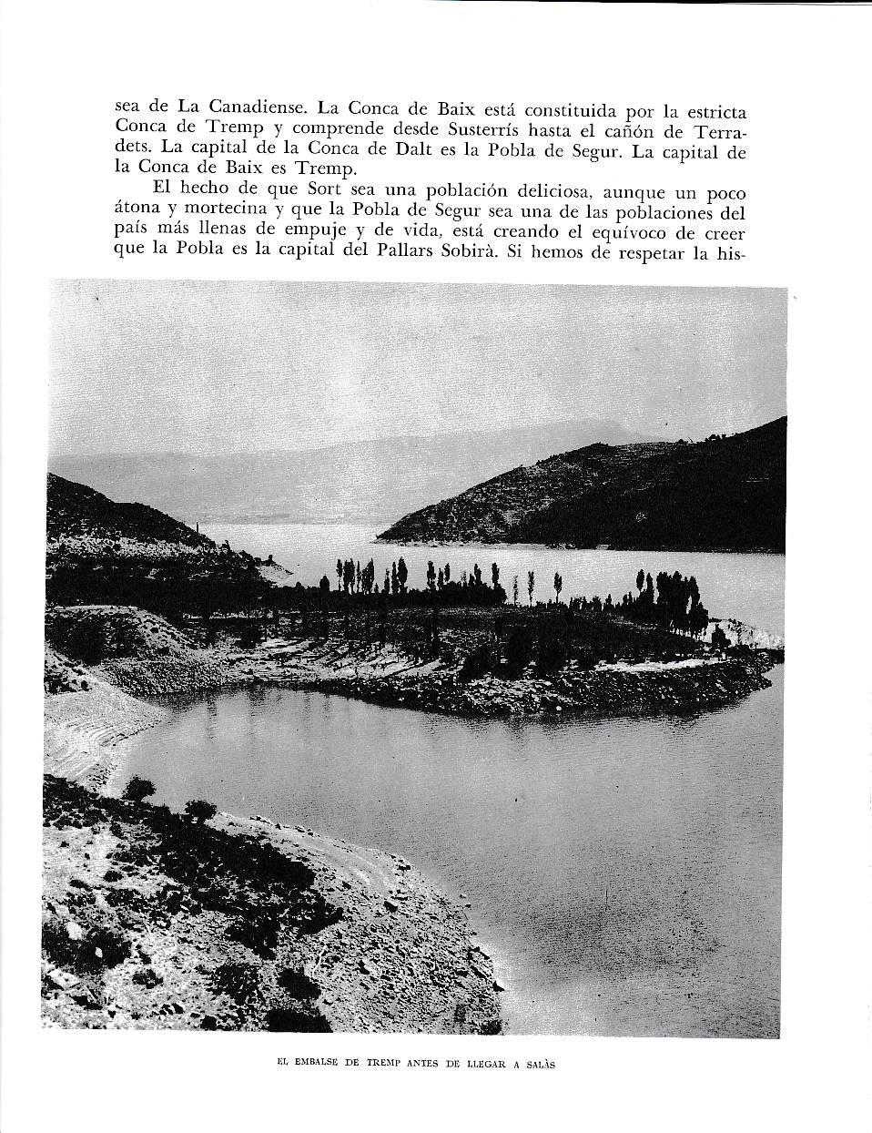 LAMINA 6492: El embalse de Tremp antes de llegar a Salas