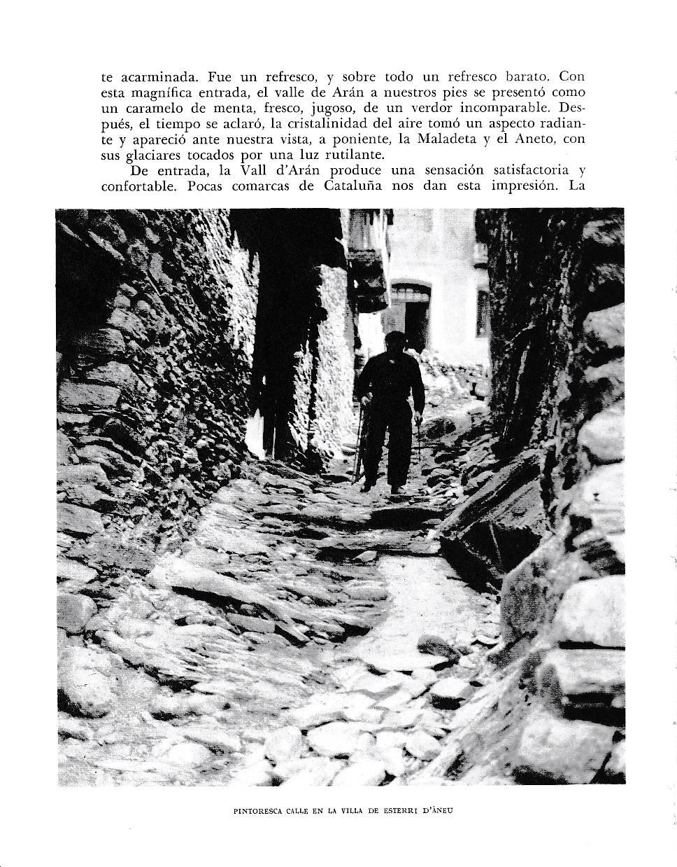 LAMINA 6504: Pintoresca calle de la villa de Esterri d Aneu