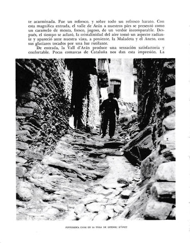LAMINA 6504: Pintoresca calle de la villa de Esterri d Aneu