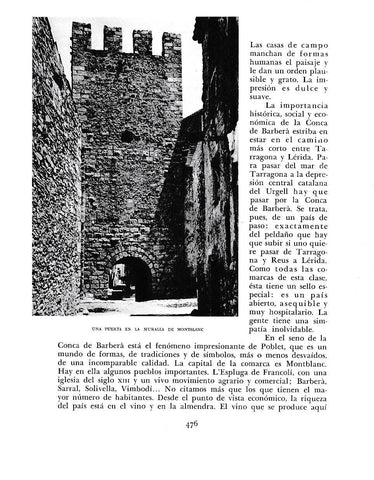 LAMINA 6520: Puerta de la muralla de Montblanc