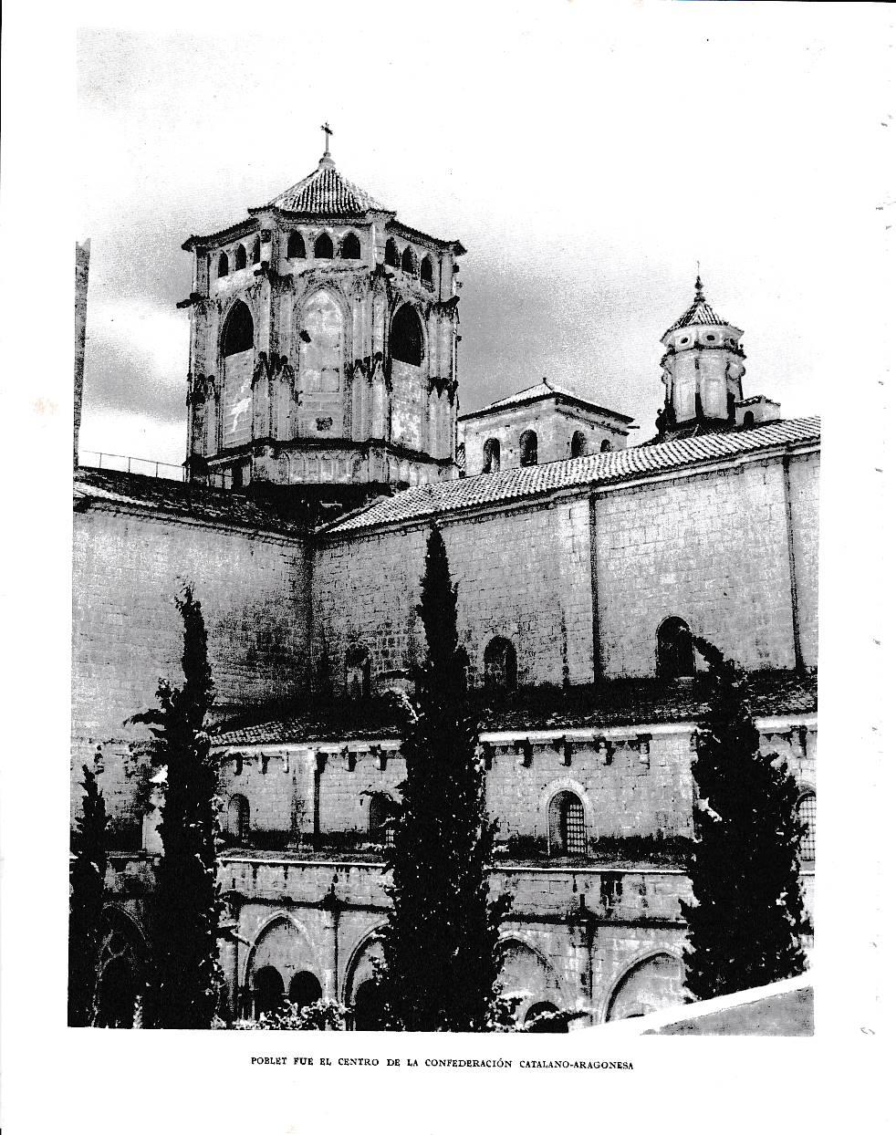 LAMINA 6523: Poblet centro de la confederacion Catalano-Aragonesa