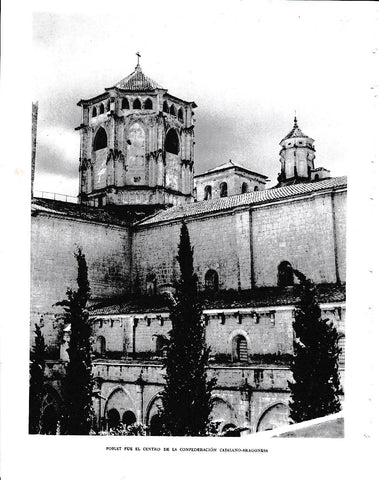LAMINA 6523: Poblet centro de la confederacion Catalano-Aragonesa