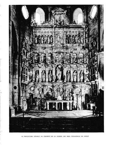 LAMINA 6525: Retablo de Forment en la iglesia del Real Monasterio de Poblet