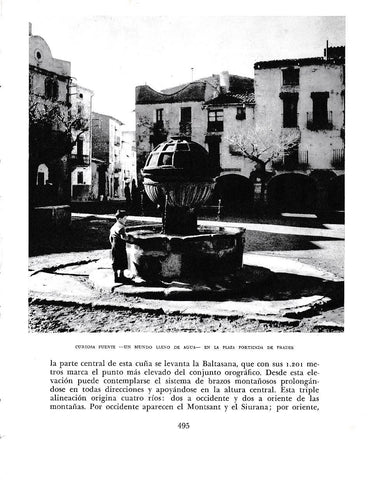 LAMINA 6528: Un mundo lleno de agua fuente de la plaza de Prades