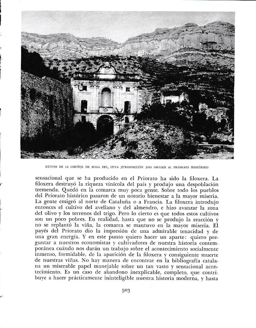 LAMINA 6531: Ruinas de la cartuja de Scala Dei cuya jurisdiccion dio origen a un priorato historico