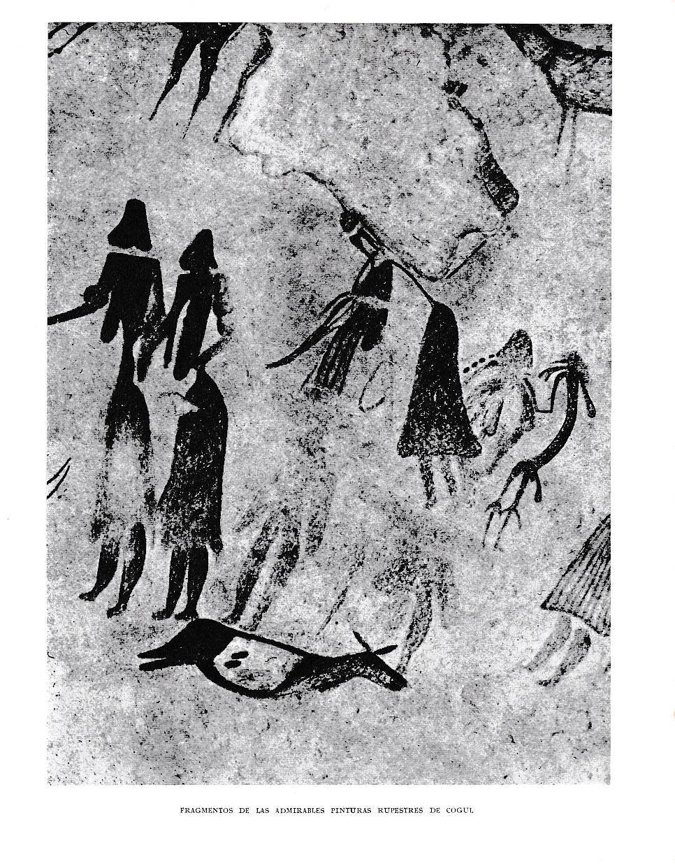 LAMINA 6533: Fragmentos pinturas rupestres de Cogul