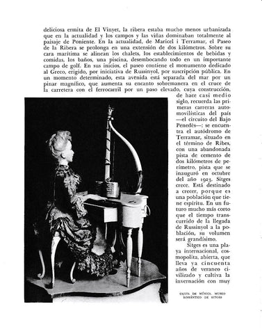 LAMINA 6538: Cajita de musica en el museo romantico de Sitges