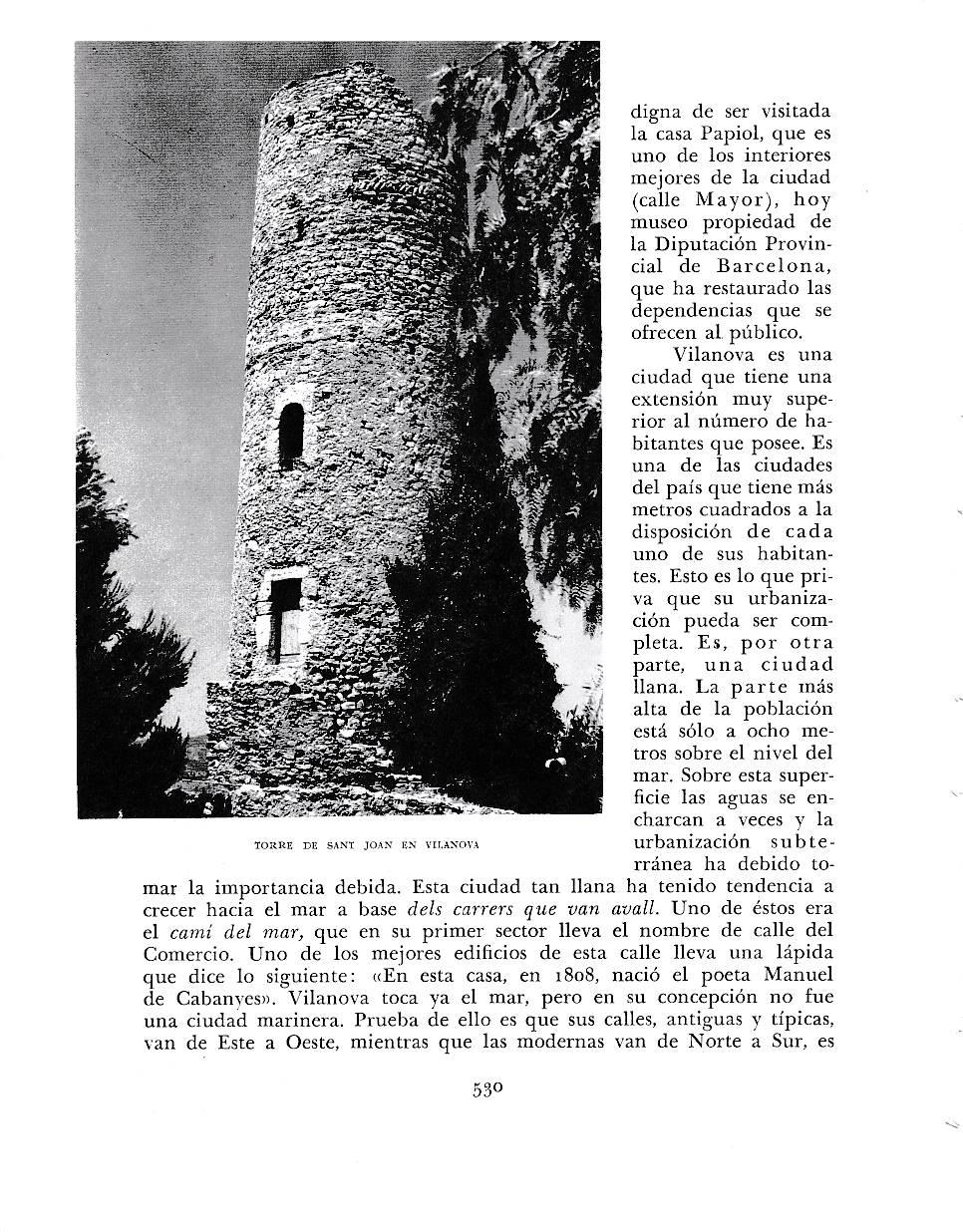 LAMINA 6542: Torre de Sant Joan en Vilanova