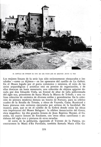 LAMINA 6544: Castillo de Tamarit frernte el mar