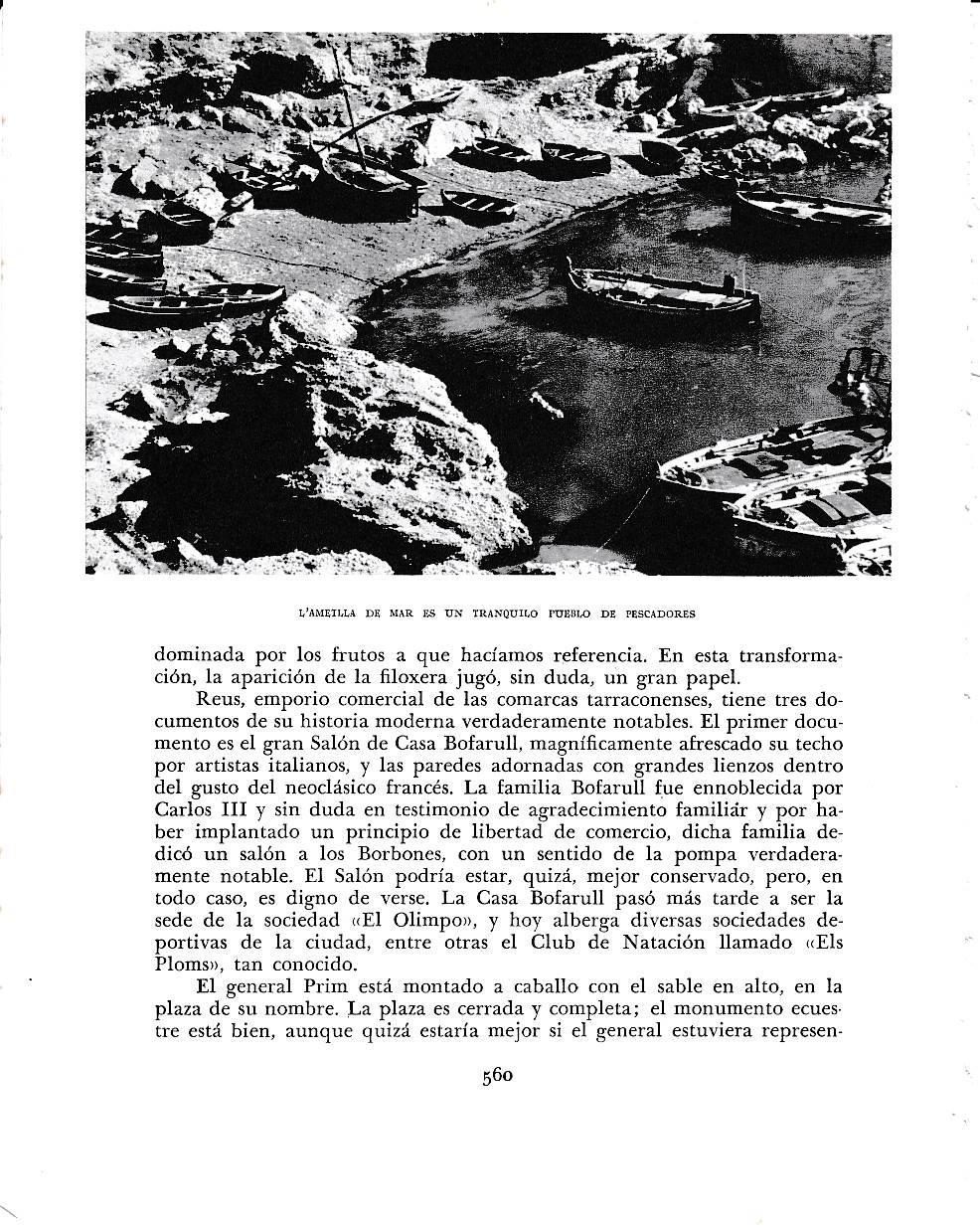 LAMINA 6554: L Ametlla de Mar tranquilo puerto de pescadores