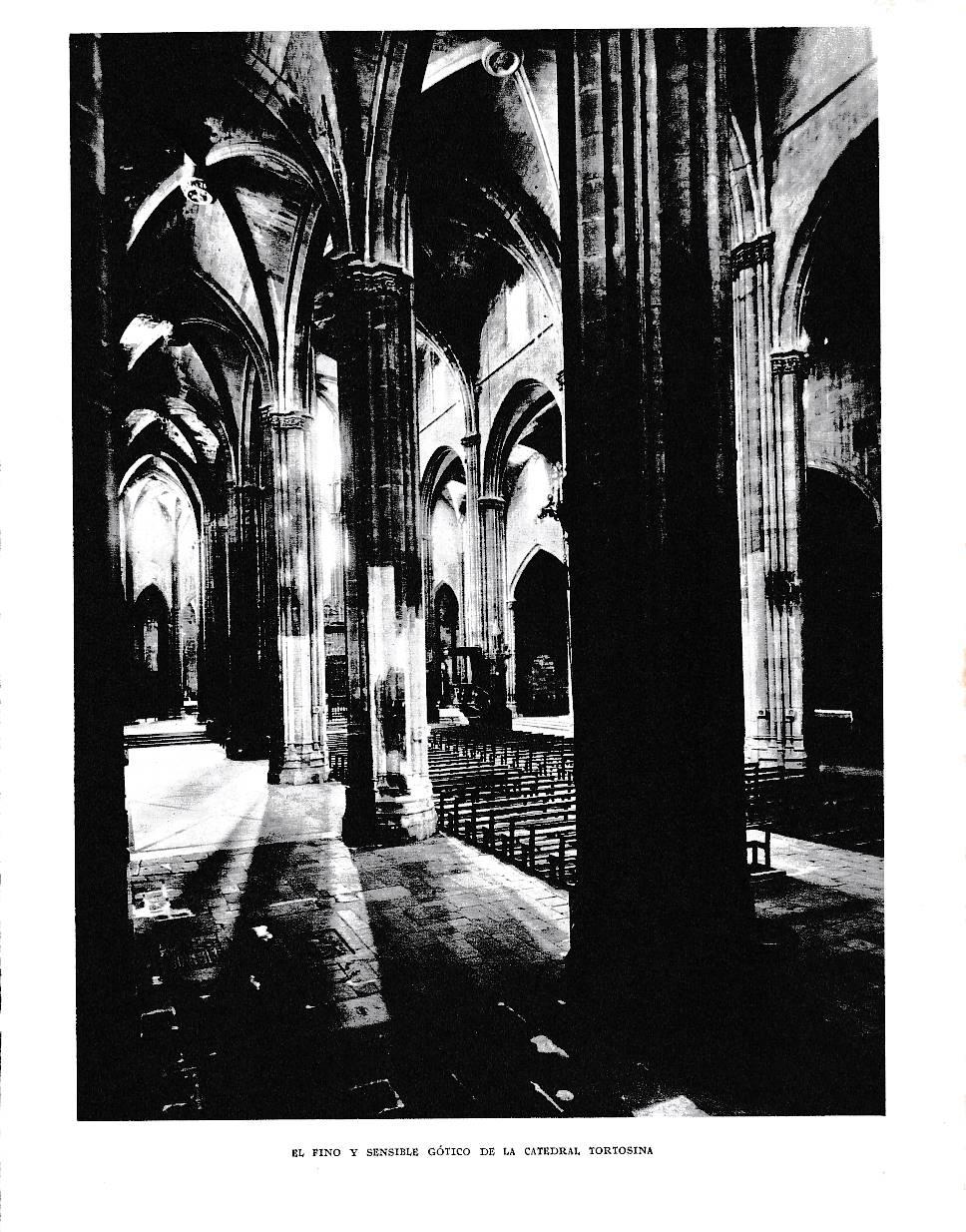 LAMINA 6556: Fino y sensible gotico de la catedral de Tortosa