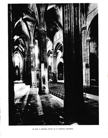 LAMINA 6556: Fino y sensible gotico de la catedral de Tortosa