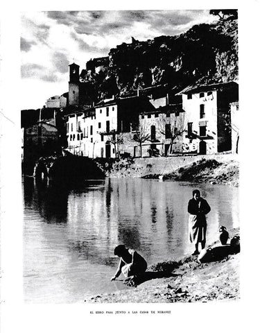 LAMINA 6560: El rio Ebro pasa por las casas de Miravet