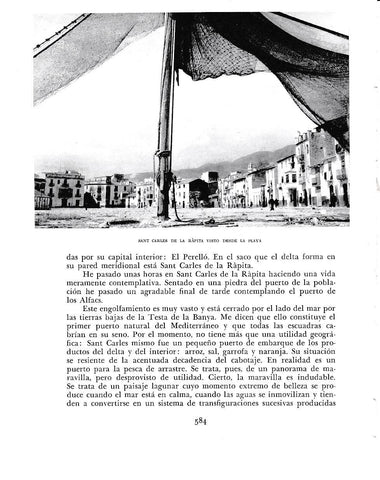 LAMINA 6564:  Sant Carles de la Rapita vista desde la playa