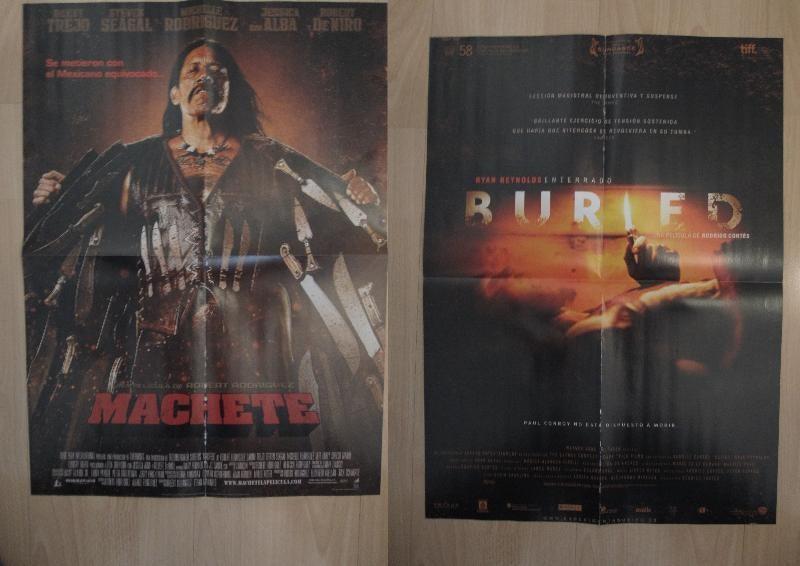 Poster doble cine: Machete y Buried